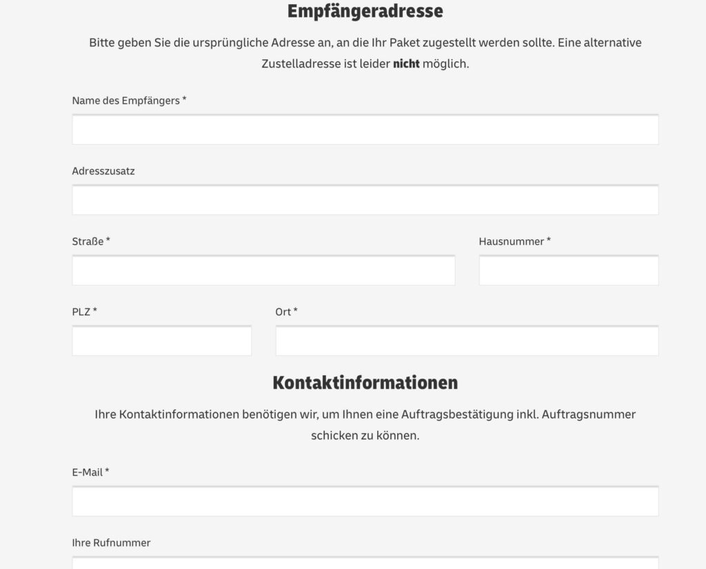 再配達　自分の情報