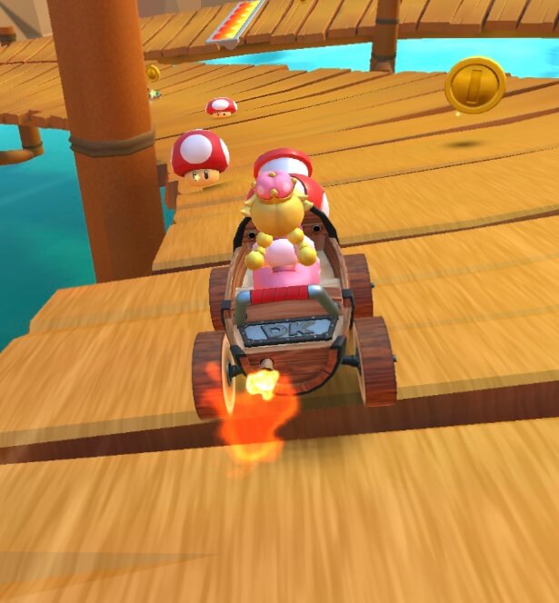 キノコたいほう　キノコを地面に落とせる　使用時のクリア画面