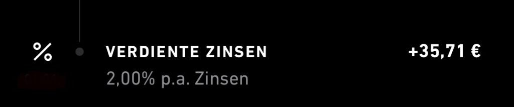 Trade Republic 金利2％